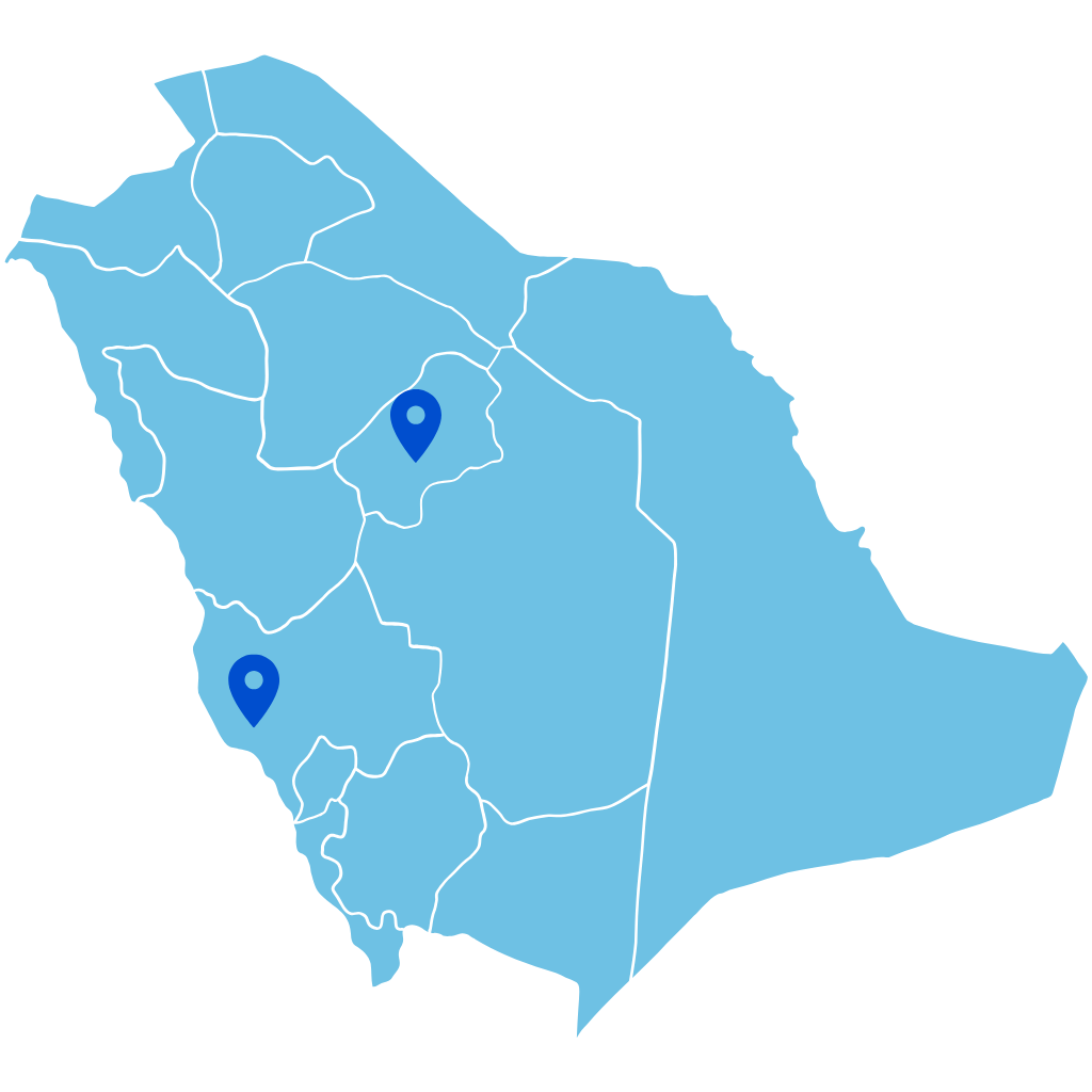خريطة المملكة العربية السعودية